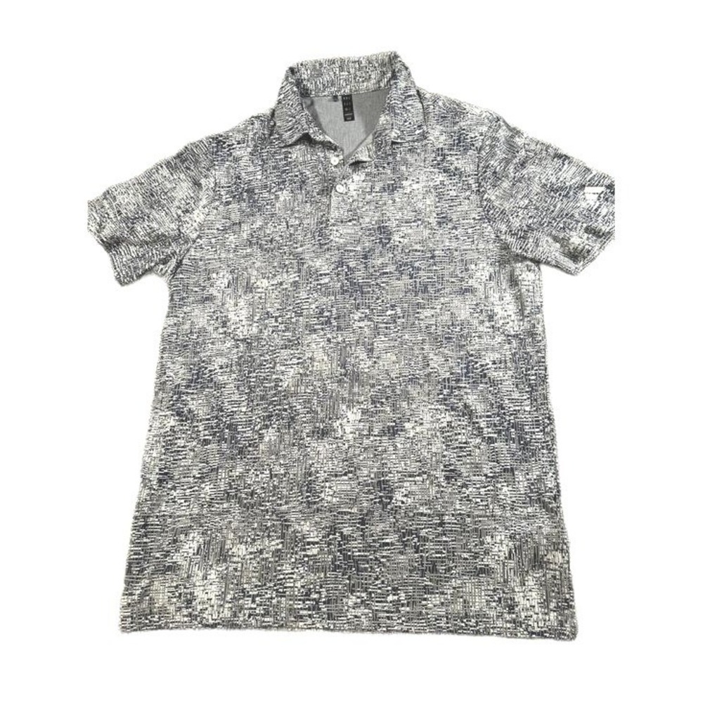 Adidas Ultimate365 Abstract Print Golf Polo Grey Medium